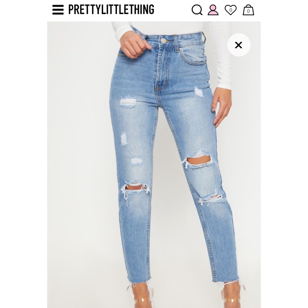 Mom blue jeans